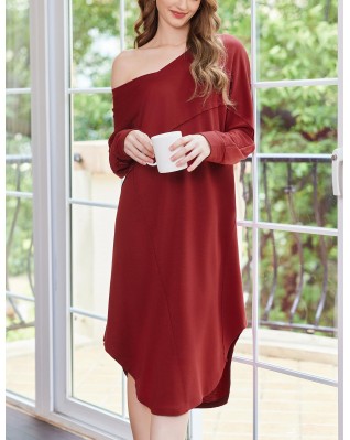 Women's long sleeve V neck pajamas loungewear Women's long sleeve V neck pajamas loungewear
