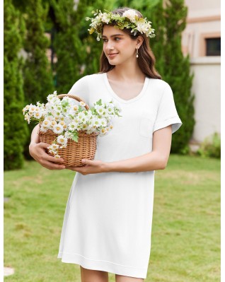 Women's Fit Women's Short Sleeve V Neck Pajamas Women's Fit Women's Short Sleeve V Neck Pajamas